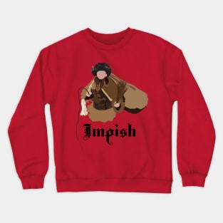 Dwight Schrute Impish Belsnickel Art – The Office (black text) Crewneck Sweatshirt